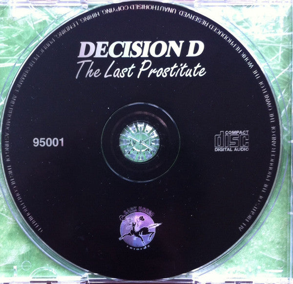 Decision D : The Last Prostitute (CD, Album)