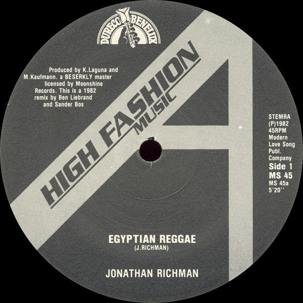 Jonathan Richman : Egyptian Reggae (12")