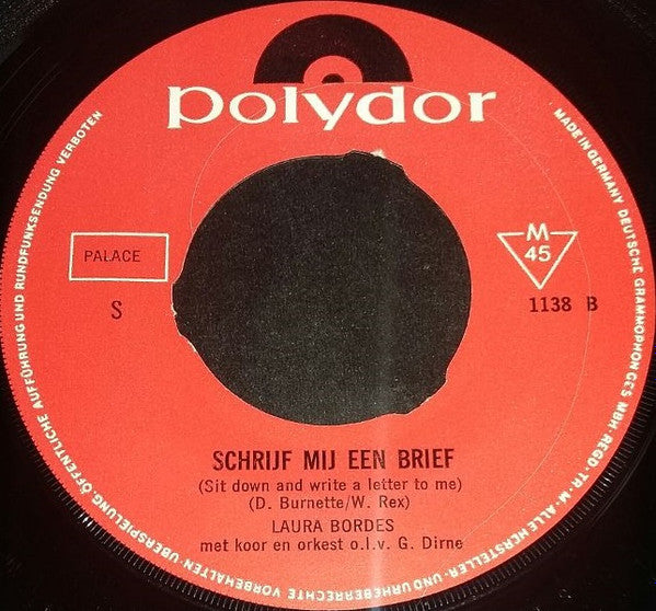 Laura Bordes : Sweet, Sweet, Doe Dat Niet / Schrijf Mij Een Brief (7")