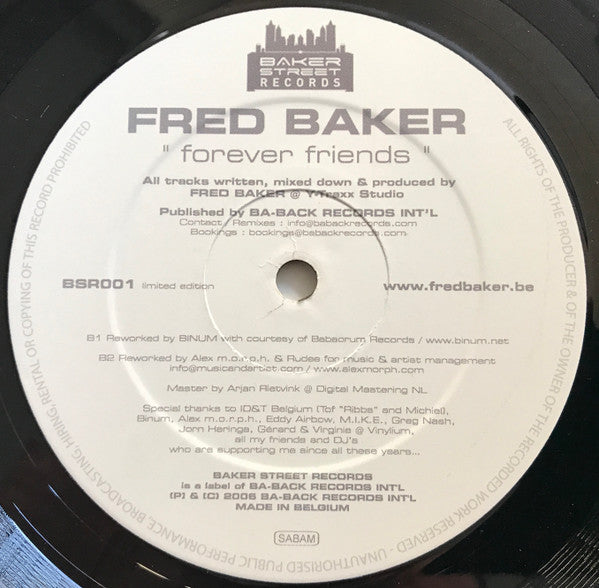 Fred Baker : Forever Friends (12", Ltd)