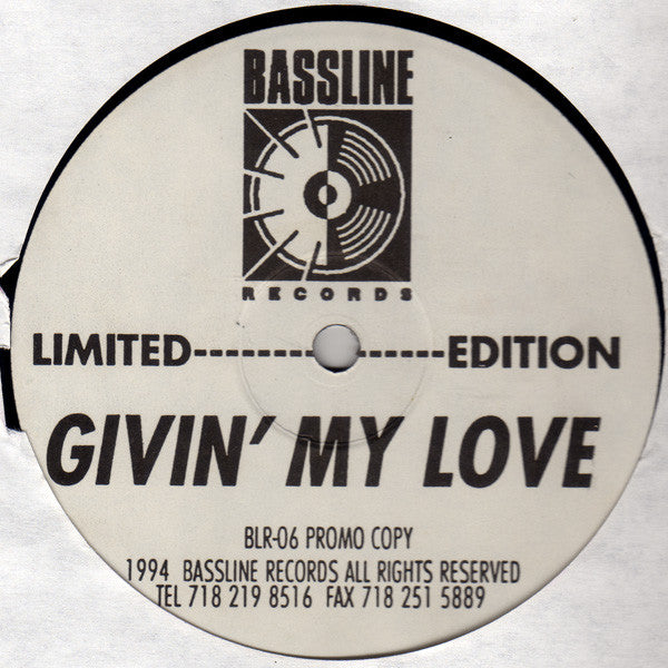 Cast Of Thousands Featuring Mimi Johnson : Givin' My Love (12", Ltd, Promo)
