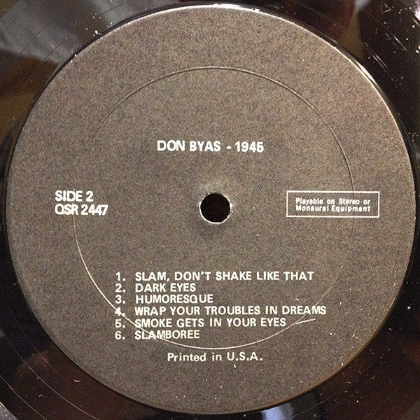 Don Byas : 1945 (LP, Comp, Cha)