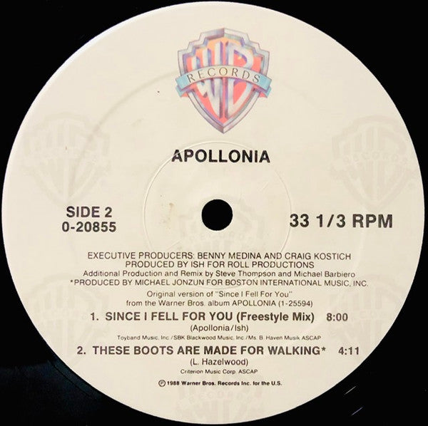 Apollonia : Since I Fell For You (12", Maxi)