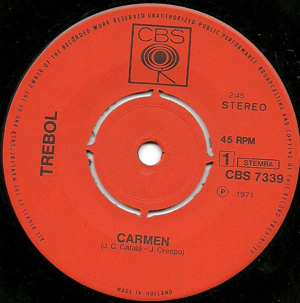 Trebol : Carmen / Por El Caminito (7", Single)