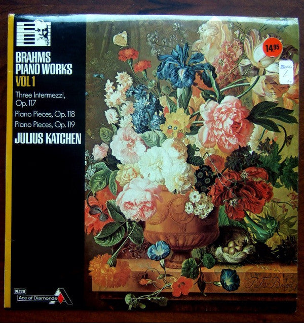 Brahms*, Julius Katchen : Piano Works Vol. 1 (LP, RE)
