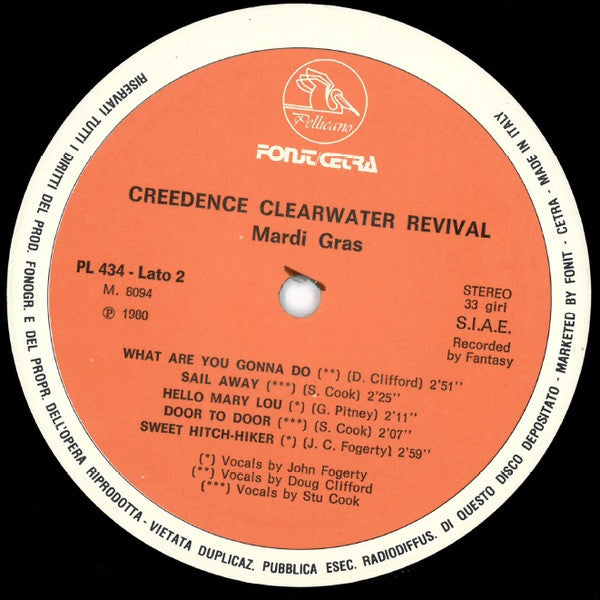 Creedence Clearwater Revival : Mardi Gras (LP, Album, RE)