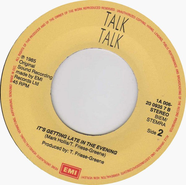 Talk Talk : Life's What You Make It (7", Single)