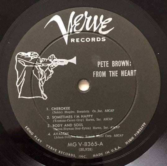 Pete Brown (2) : From The Heart (LP, Album, Mono)