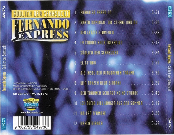 Fernando Express : Südlich Der Sehnsucht (CD, Album)