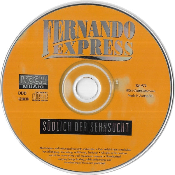 Fernando Express : Südlich Der Sehnsucht (CD, Album)