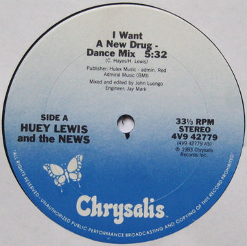 Huey Lewis And The News* : I Want A New Drug (12")