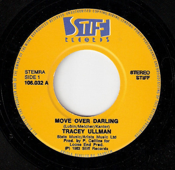 Tracey Ullman : Move Over Darling (7", Single)