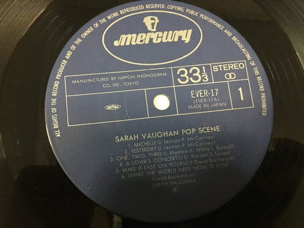 Sarah Vaughan : Pop Scene (LP)