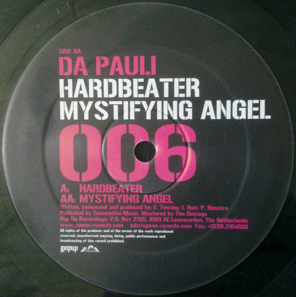 Da Pauli : Hardbeater / Mystifying Angel (12", Bro)