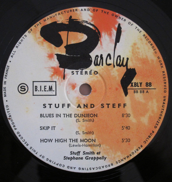Stuff Smith & Stéphane Grappelli : Stuff And Steff (LP, Album)