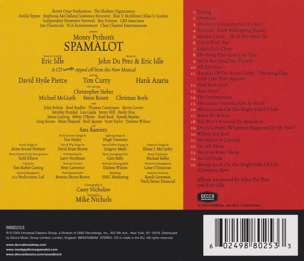 "Monty Python's Spamalot" Original Broadway Cast : Monty Python's Spamalot (Original Broadway Cast Recording) (CD, Album)