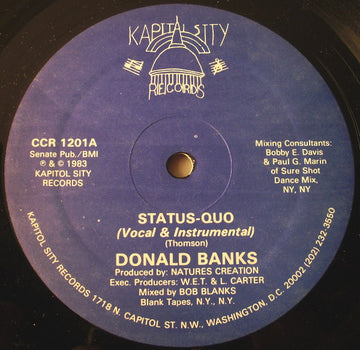 Donald Banks : Status-Quo / Just One More Chance (12")