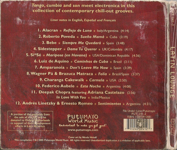 Various : Latin Lounge (CD, Comp)