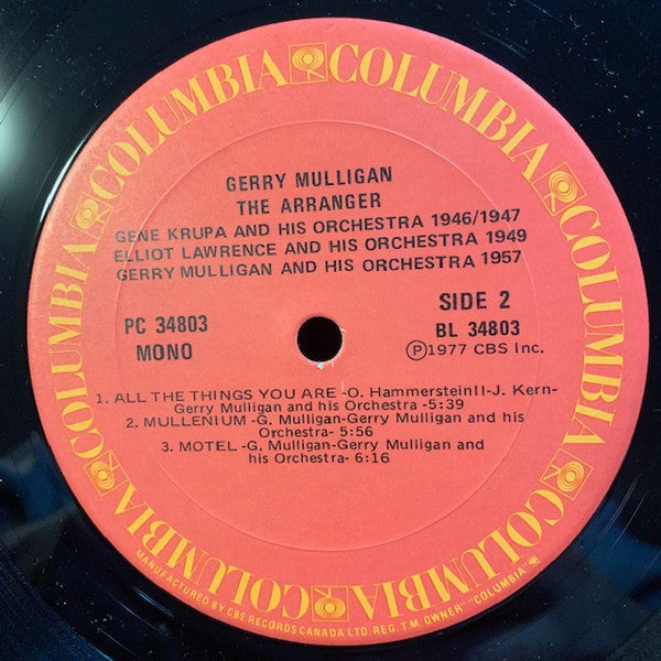Gerry Mulligan : The Arranger (LP, Album, Mono)