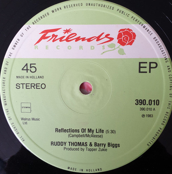 Ruddy Thomas & Barry Biggs : Reflections Of My Life (12")