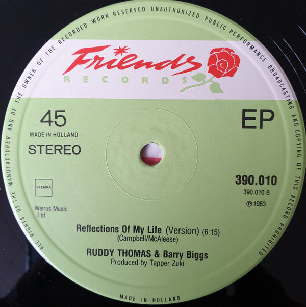 Ruddy Thomas & Barry Biggs : Reflections Of My Life (12")