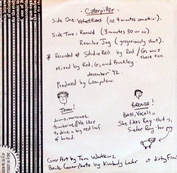 Caterpillar (3) : Velvet Ears (7", EP)