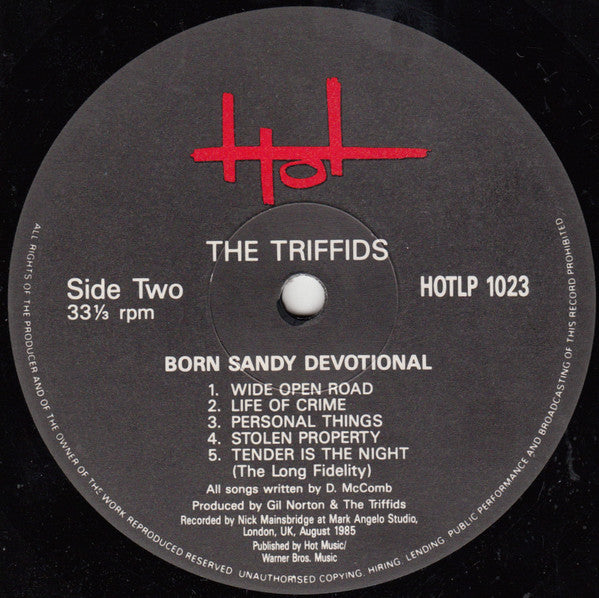 The Triffids : Born Sandy Devotional (LP, Album)