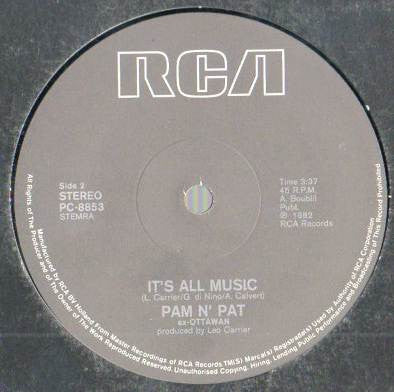 Pam N' Pat : To Be Superman / It's All Music (12")