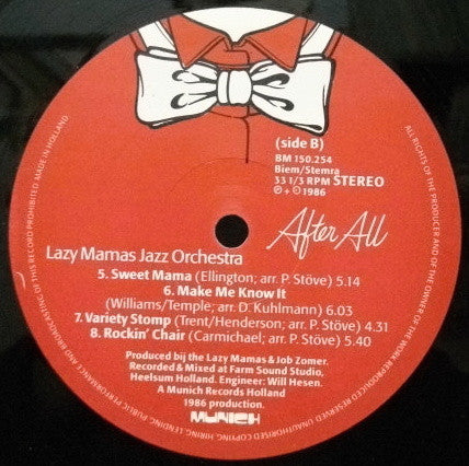 Lazy Mamas Jazz Orchestra : After All (LP, Album)