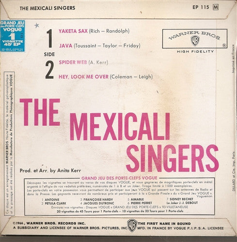 The Mexicali Singers : Yaketa Sax (7", EP)