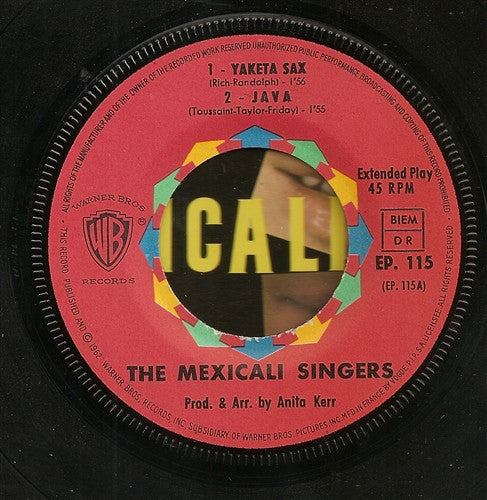 The Mexicali Singers : Yaketa Sax (7", EP)