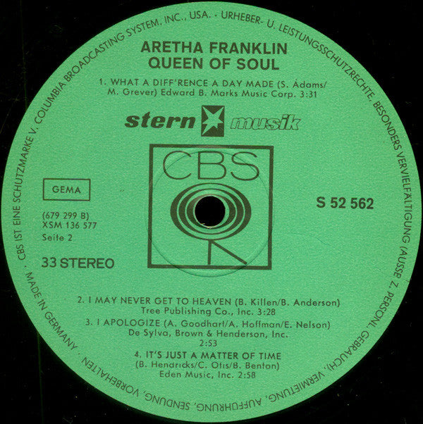 Aretha Franklin : Queen Of Soul (LP, Comp, Club)