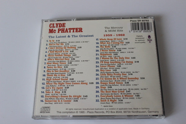 Clyde McPhatter : The Latest & The Greatest (CD, Comp)