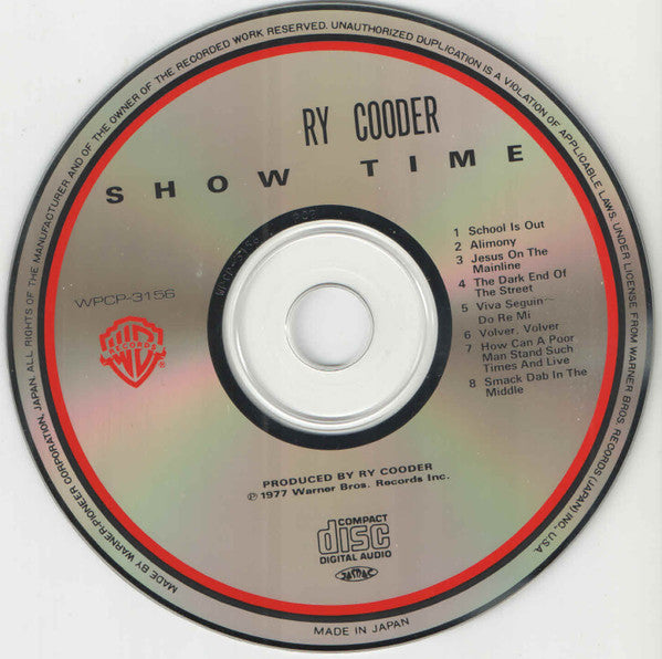 Ry Cooder : Show Time (CD, Album, RE)