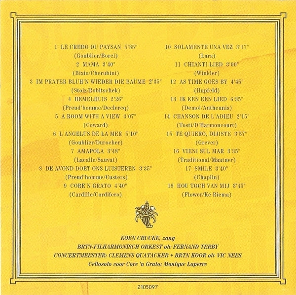 Koen Crucke : Ik Ken Een Lied (CD, Album)
