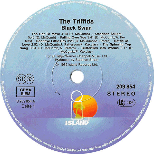 The Triffids : The Triffids Present The Black Swan (LP, Album)