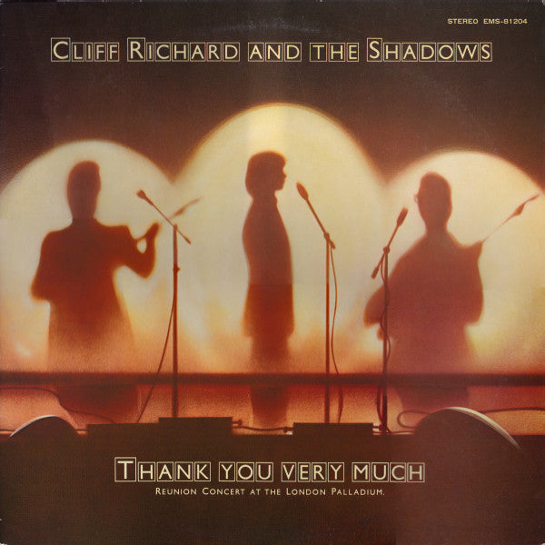 Cliff Richard And The Shadows* : Thank You Very Much (Reunion Concert At The London Palladium) (LP, Album)