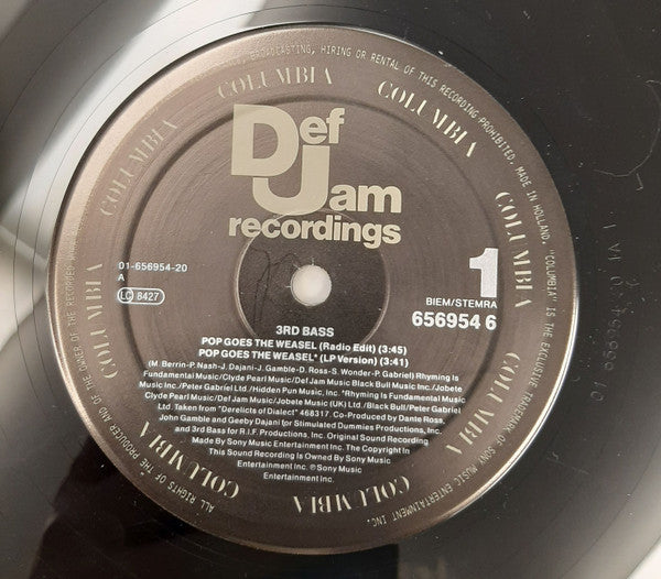 3rd Bass : Pop Goes The Weasel (12")