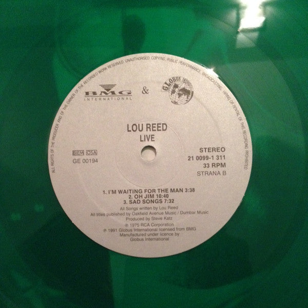 Lou Reed : Lou Reed Live (LP, Album, RE, Gre)