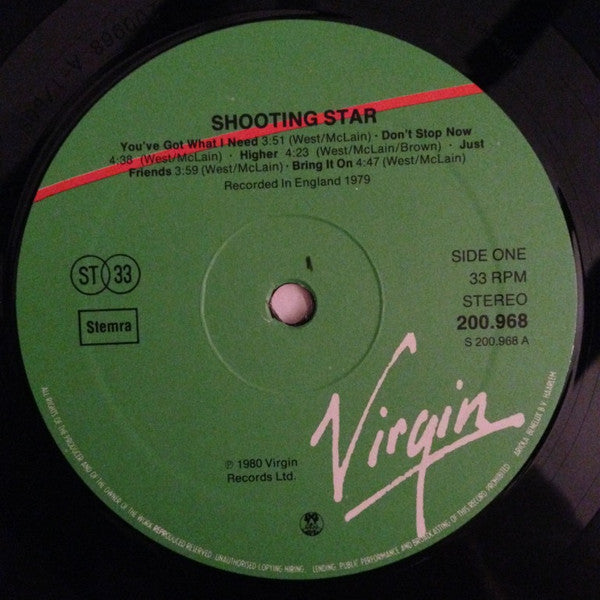 Shooting Star (4) : Shooting Star (LP, Album)