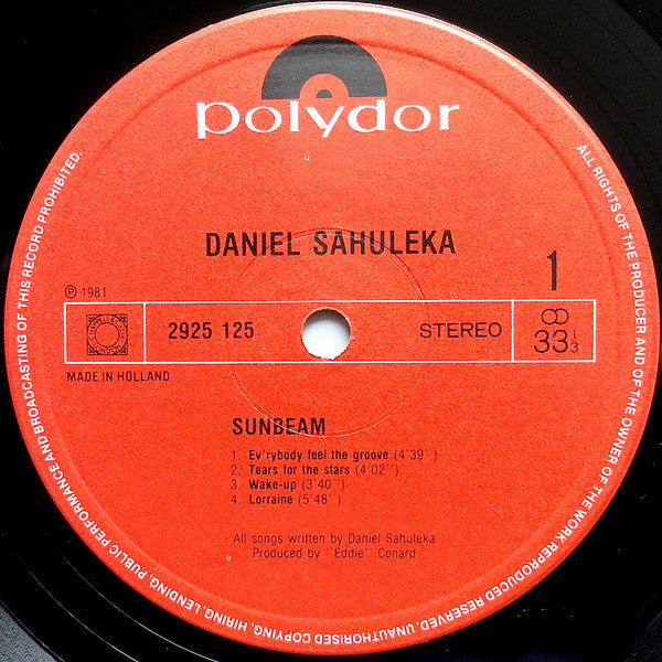 Daniel Sahuleka : Sunbeam (LP, Album)