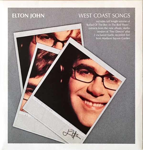 Elton John : West Coast Songs (CD, Comp, Promo)