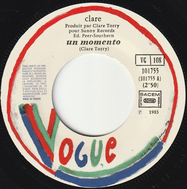 Clare Torry : Un Momento (7", Single)