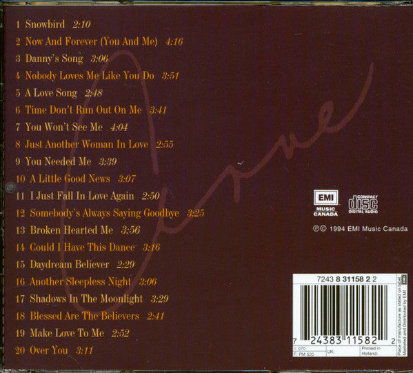 Anne Murray : The Best... So Far (CD, Comp)