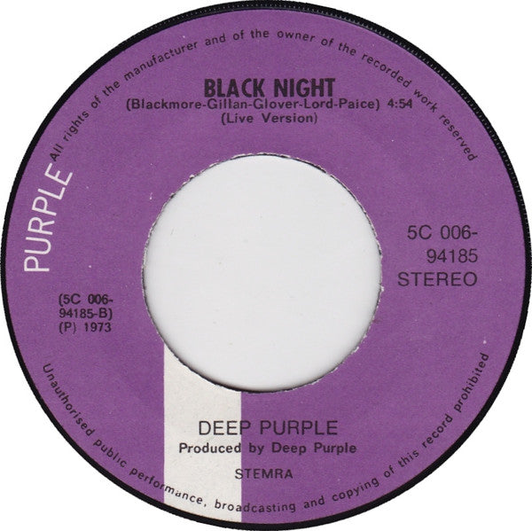 Deep Purple : Woman From Tokyo (7", Single, Ora)