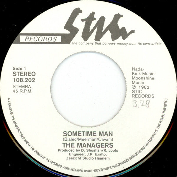 The Managers (2) : Sometime  Man (7", Single)