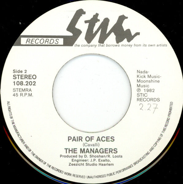 The Managers (2) : Sometime  Man (7", Single)