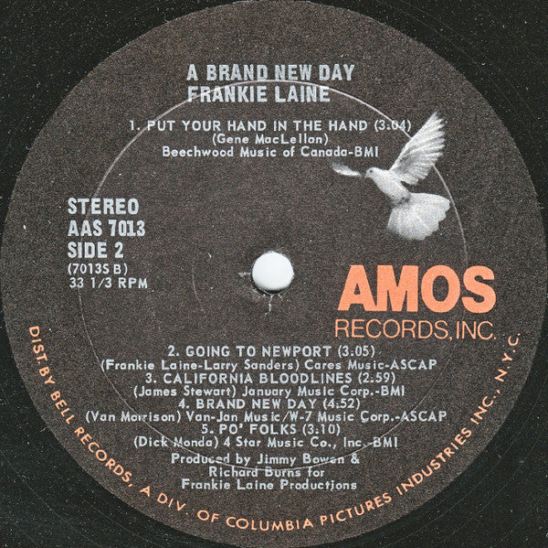 Frankie Laine : A Brand New Day (LP, Album)