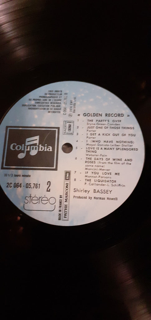 Shirley Bassey : Golden Record (LP, Comp)