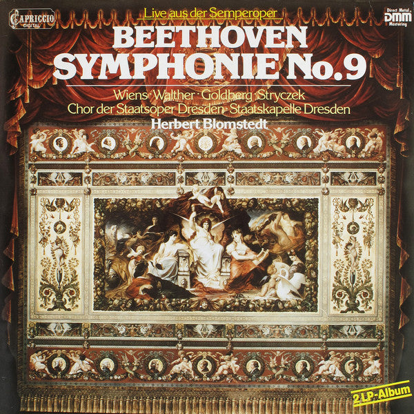 Ludwig van Beethoven - Edith Wiens, Ute Walther, Reiner Goldberg, Karl-Heinz Stryczek, Chor der Staatsoper Dresden, Staatskapelle Dresden, Herbert Blomstedt : Live Aus Der Semperoper - Symphonie No.9 (2xLP)